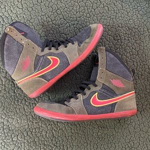 Nike Air Jordans.   Green & Orange.  Men’s Size 6 or Women’s Size 7.5